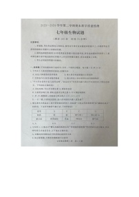山东省德州市禹城市2023-2024学年七年级下学期期末考试生物试题