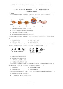 [生物]2021～2023北京重点校初二上学期期中生物试题分类汇编：人的生殖和发育