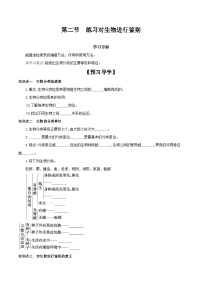 初中生物冀少版七年级上册第二节 练习对生物进行鉴别精品课时训练