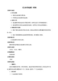 初中生物第一节  生命的起源优秀教案