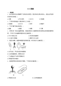 人教版（2024）七年级上册第二单元 多种多样的生物第三章 微生物第三节 真菌课后复习题