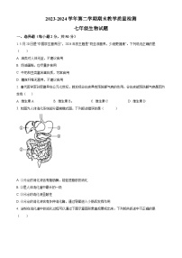 山东省德州市齐河县2023-2024学年七年级下学期期末生物学试题（原卷版+解析版）