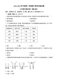 河北省承德市2023-2024学年七年级下学期期中生物学试题（原卷版）