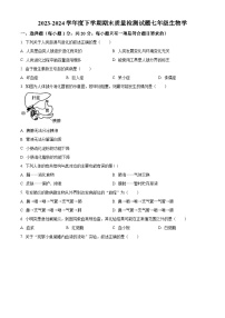 吉林省吉林市昌邑区2023-2024学年七年级下学期期末生物学试题（原卷版+解析版）