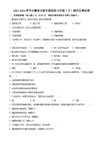 安徽省合肥市肥西县2023-2024学年七年级下学期期末生物试题（原卷版+解析版）