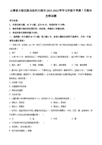 云南省大理白族自治州大理市2023-2024学年七年级下学期期末生物学试题（原卷版+解析版）