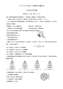 福建省龙岩市长汀县2023-2024学年七年级下学期期末考试生物试题