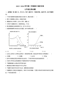 山东省聊城市临清市2023-2024学年七年级下学期期中生物学试题（原卷版）