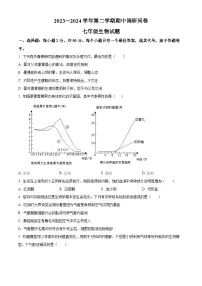 山东省聊城市临清市2023-2024学年七年级下学期期中生物学试题（原卷版）