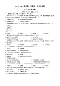 山东省聊城市聊城教育联盟共同体2024-2025学年七年级上学期9月月考生物试题