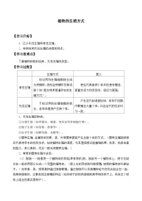 初中生物北师大版（2024）八年级上册第3节  植物的生殖方式学案设计