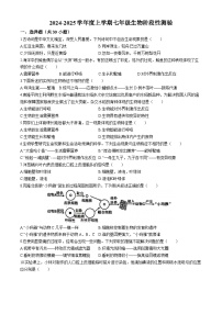 山东省青岛市城阳第九中学2024-—2025学年七年级上学期10月阶段性检测生物检测试卷(无答案)