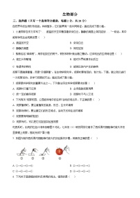 湖北省孝感市汉川市部分学校2024-2025学年七年级上学期第一次月考生物试题（原卷版+解析版）