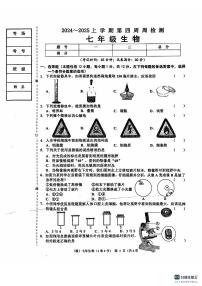 辽宁省鞍山市岫岩满族自治县2024-2025学年七年级上学期10月份月考生物试题