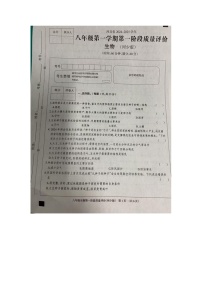 河北省沧州市东光县五校联考2024-2025学年八年级上学期10月月考生物试题