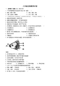 山东省聊城市茌平区茌山中学2024-2025学年八年级上学期10月份月考生物试题(无答案)
