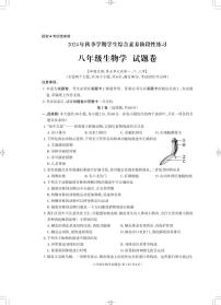 云南省昭通市永善县2024-2025学年八年级上学期11月期中生物试题