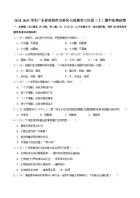 广东省深圳市宝安区七校联考2024-2025学年七年级上学期期中考试生物试卷