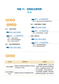 （通用版）中考生物一轮复习考点讲义专题16 动物的主要类群（2份，原卷版+解析版）