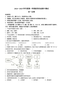 山西省侯马市三校2024-2025学年七年级上学期期中生物学试题