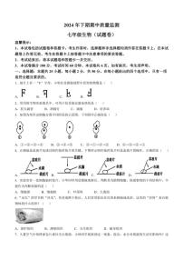 湖南省永州市新田县2024～2025学年七年级(上)期中生物试卷(含答案)