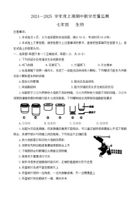 河南省信阳市固始县2024-2025学年七年级上学期11月期中考试生物试题