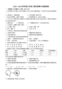 河南省驻马店市驿城区2023-2024学年七年级上学期期中生物学试题