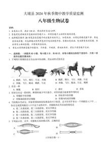 广东省梅州市大埔县2024-2025学年八年级上学期11月期中生物试题