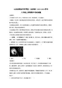 2023-2024学年山东省烟台市芝罘区(五四制)八年级(上)期中生物试卷(解析版)