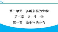 初中生物人教版（2024）七年级上册（2024）第一节 微生物的分布习题课件ppt