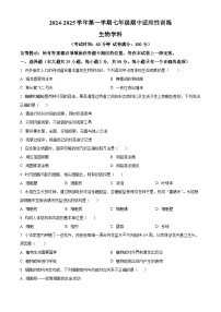 福建省福州市杨桥中学2024-2025学年七年级上学期期中生物学试题（原卷版）