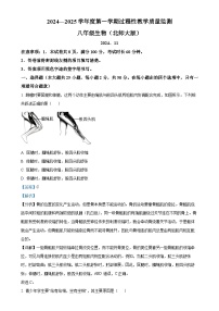 河北省廊坊市霸州市2024-2025学年八年级上学期期中生物试题（解析版）-A4