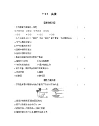 初中生物人教版（2024）七年级上册（2024）第三节 真菌课后练习题
