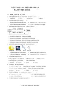 2024～2025学年内蒙古自治区巴彦淖尔市杭锦后旗陕坝中学八年级(上)12月月考生物试卷(无答案)