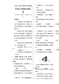 七年级生物期末模拟卷【测试范围：人教版2024七上全册】（考试版A3）（新疆专用）-A4