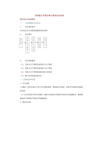 济南版初中生物八年级下册知识点