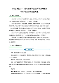 初中生物人教版（2024）七年级上册（2024）综合实践项目 利用细菌或真菌制作发酵食品背景图ppt课件