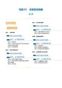 中考生物第一轮复习专题练习专题01 生物和生物圈（讲义）（解析版）