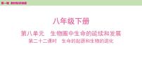 2025年中考知识整理八年级生物下册 第二十二课时　生命的起源和生物的进化课件PPT