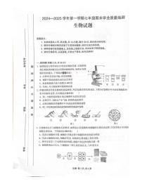 安徽省合肥市高新技术开发区2024-2025学年七年级上学期期末考试生物试卷