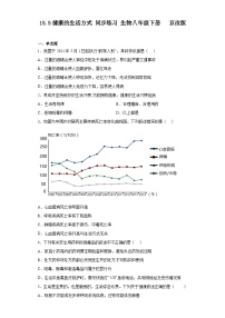 北京版（2024）八年级下册第五节 健康的生活方式精品同步练习题