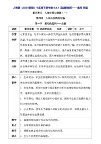 初中生物人教版（2024）七年级下册（2024）第一节 流动的组织 —— 血液教案及反思