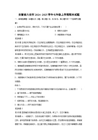 安徽省六安市2024--2025学年七年级上学期期末生物试卷（解析版）