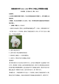 河南省林州市2024--2025学年八年级上学期期末生物试卷（解析版）
