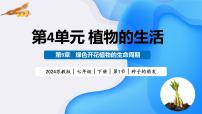 初中生物苏教版（2024）七年级下册（2024）第4单元 植物的生活第9章 绿色开花植物的生命周期第1节 种子的萌发教学课件ppt