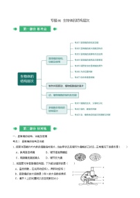 中考生物总复习专题01 生物体的结构层次（原卷版）