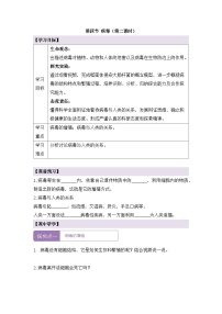 生物第四节 病毒第二课时学案设计