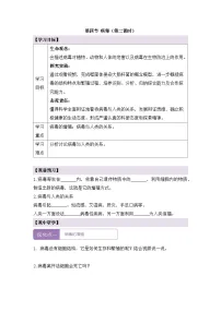 生物第四节 病毒第二课时学案设计