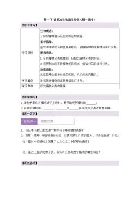 初中生物人教版（2024）七年级上册（2024）第一节 尝试对生物进行分类第一课时导学案及答案