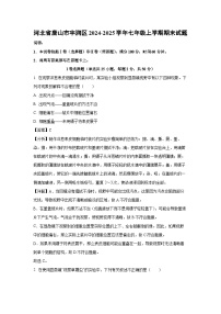 2024~2025学年河北省唐山市丰润区七年级上学期期末生物试卷（解析版）